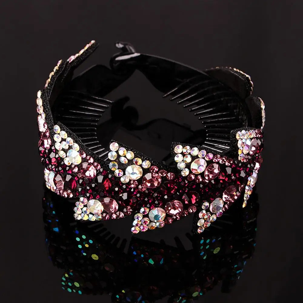 Fashion Hairpin Women Ponytails Hair Claw Hair Accessories Floral Bun Maker Headwear Bird Nest Twist Clip Leaves Hair Claw