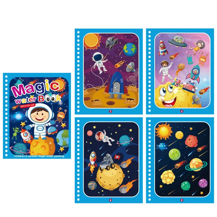NEU Magische Wasserzeichenbücher für Kinder, Malbücher, Malspielzeug für Kinder, Geburtstagsgeschenk für Jungen und Mädchen, Weihnachten, Neujahr 