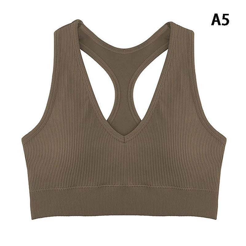 Women Sports Bra Top Push Up Fitness Yoga Bra Underwear Sport Tops For Women Breathable Running Vest Gym Wear