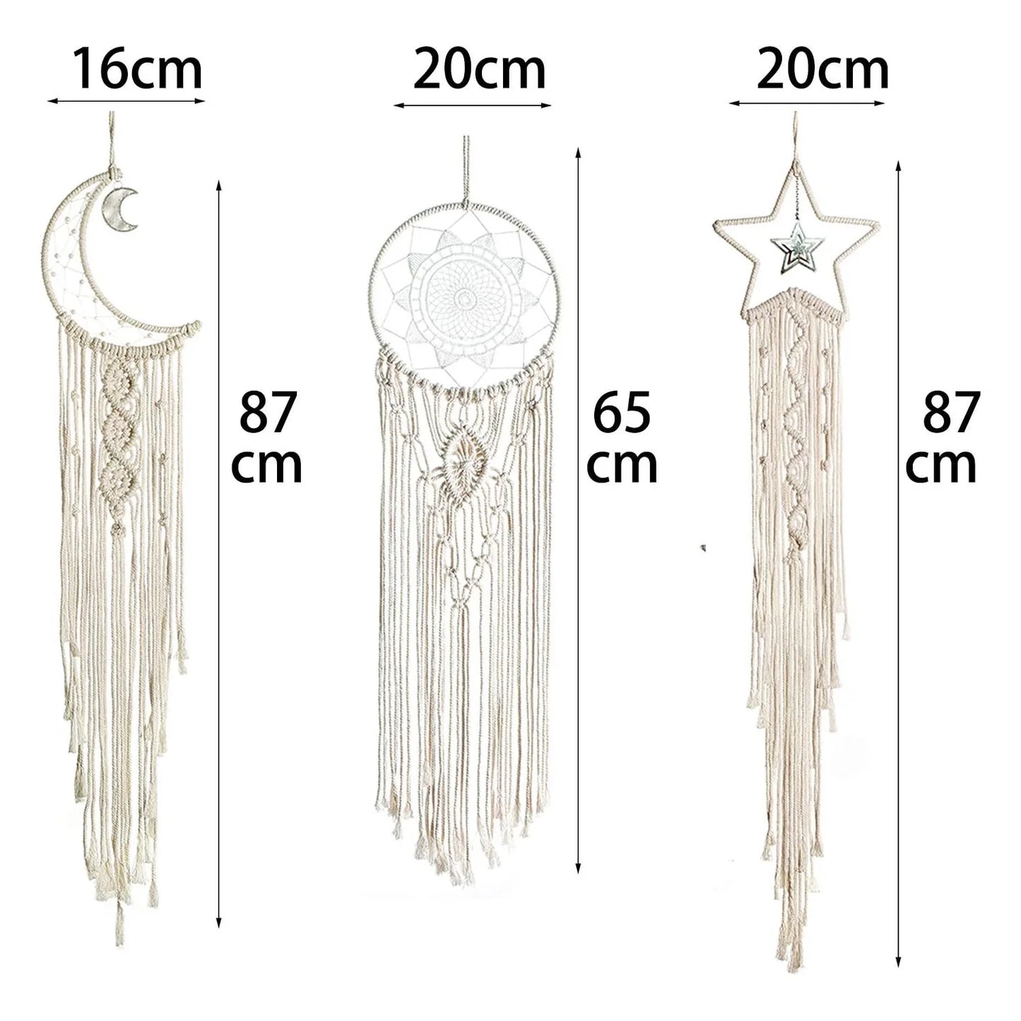 10pcs/5pcs Ramadan Gold ColorMetal Dream Catcher Dreamcatcher Ring Macrame Craft Hoop DIY Wedding Wind Chime Hanging Decorations