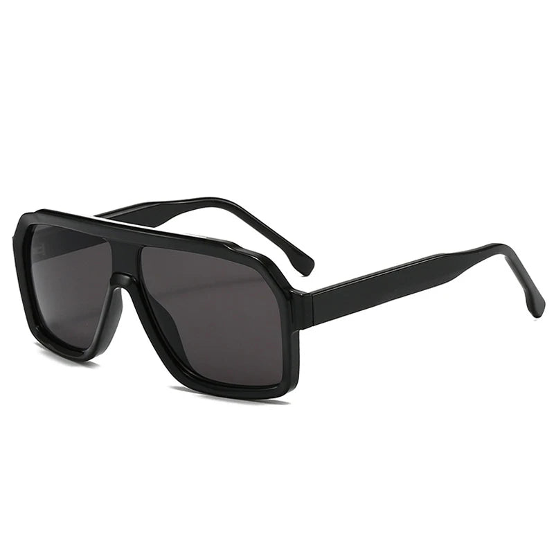 SO&EI Retro Men Pilot Sunglasses Fashion Gradient Women Luxury Shades UV400 Outdoor Driving Square Sun Glasses