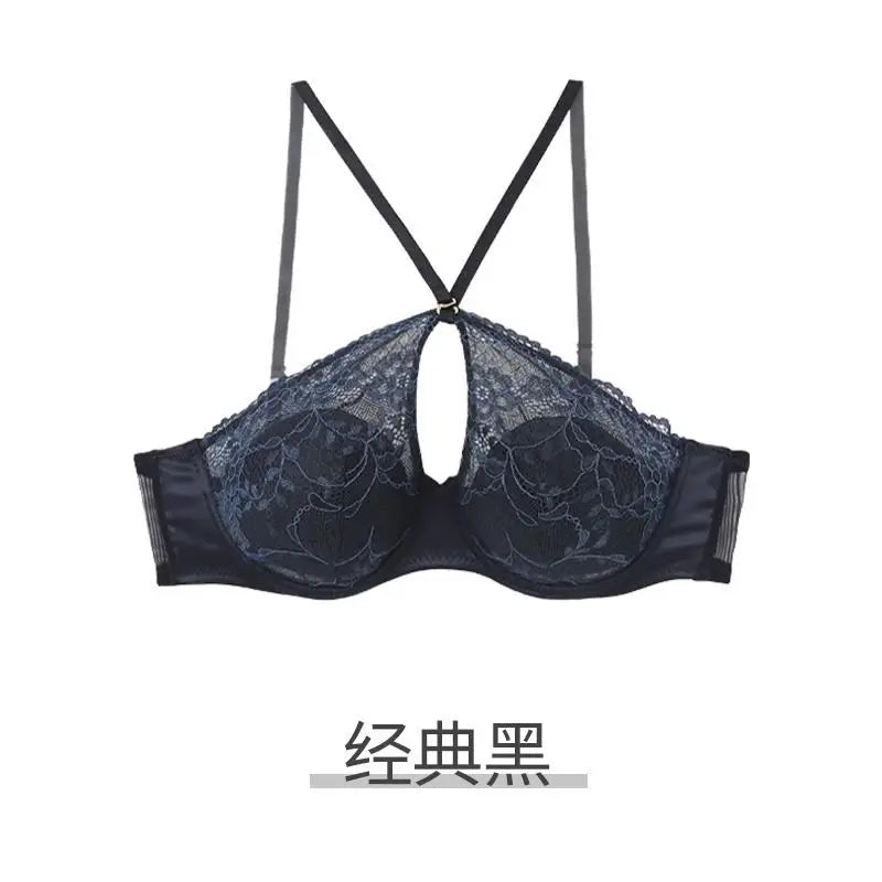 Lingerie Lingerie Women Big Boobs show small bosom set gathered on the French bra thin top tomei back 2024 new explosion