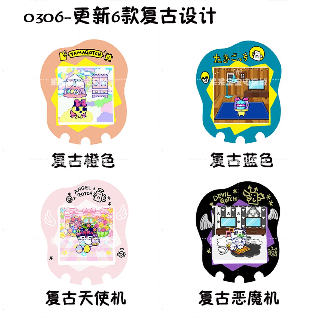 Sanrio Tamagotchi Uni Faceplate Silicone Protective Film Kawaii Sticker Cute Hellokitty Tamagotchi Protective Ornament Gifts