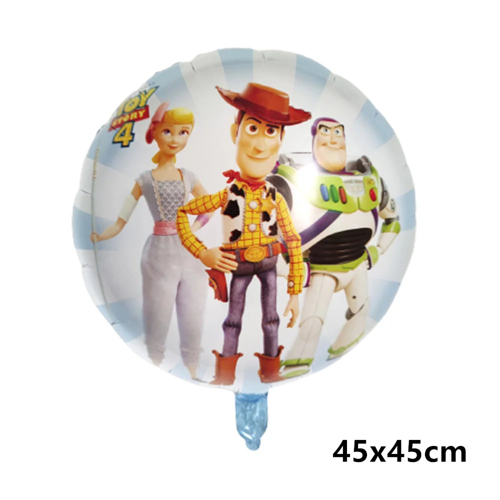 Disney Buzz Lightyear Foil Balloon Set Toy Story Happy Birthday Party Supplies Baby Shower Kids Game Party Decoration Globes