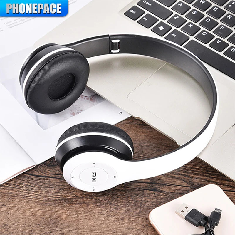 Stereo P47 Headset 5.0 Bluetooth Headset Folding Series Drahtloses Sportspiel-Headset für iPhone XiaoMi 