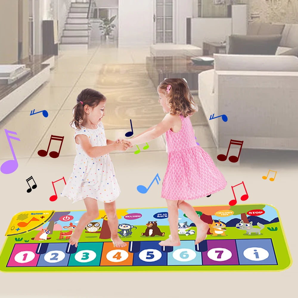 Klaviermatte für Kinder, Bodentastatur, Tanzmatte, Baby, Fitness, Spielen, Musikteppich, Musikinstrument, Spielzeug, Mädchen, Jungen, Geschenk 