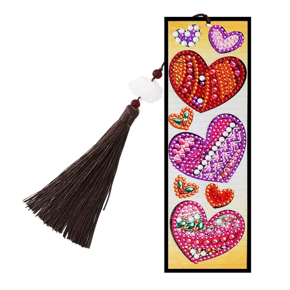 DIY Material Kit Diamond Embroidery Handmade Gifts Art Crafts Kits Tassel Bookmark Diamond Painting Bookmark Book Mark Bookmark