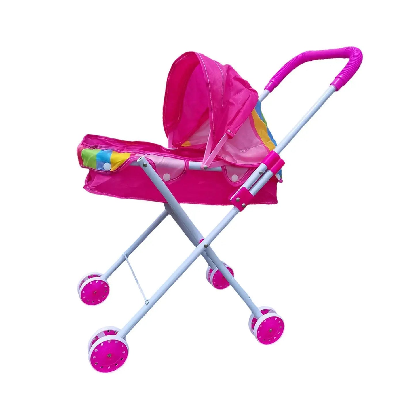 Doll Stroller Doll Accessories Toddlers Role Play Trolley for Infant Kids
