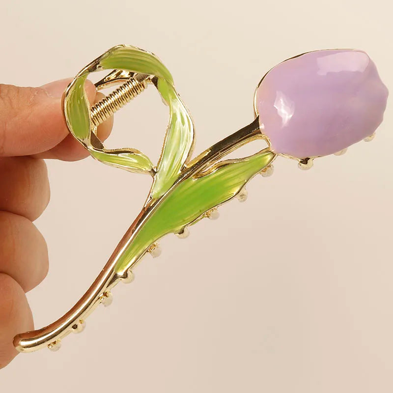 fresh Durian Metal Hair Clip Hair claws fruit oil drop flower Personality Fruit Funny Hair Claw Hairpin for Women Girls Headwear