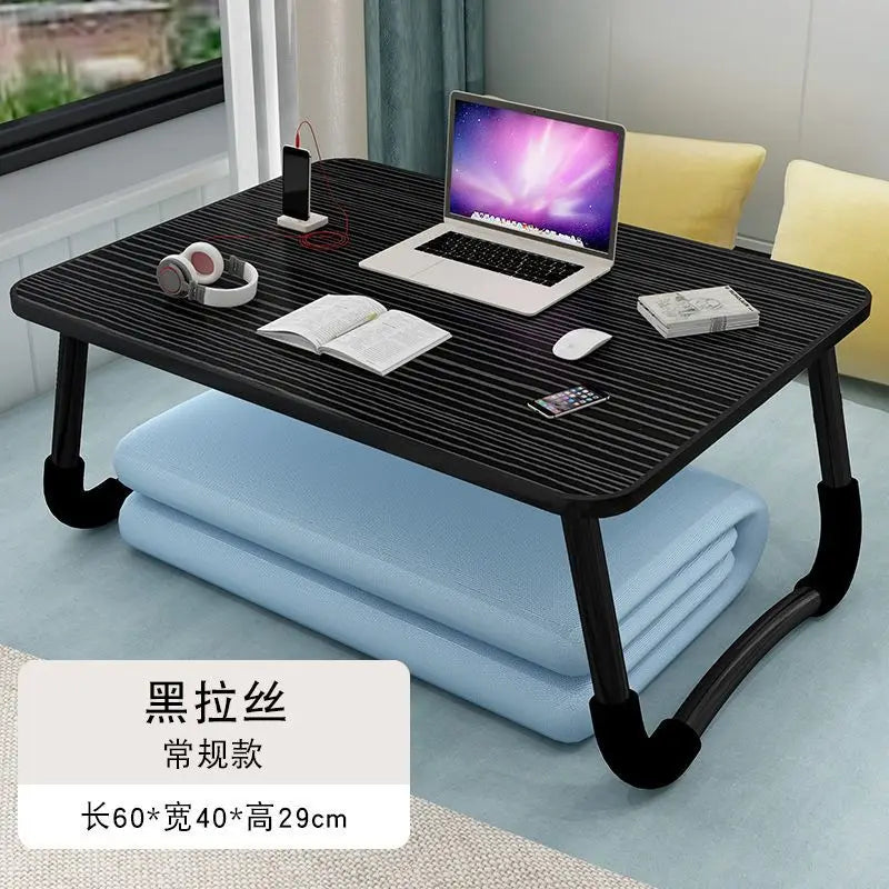AOLIVIYA Bed Folding Small Table Bed Desk Notebook Table Bed Bedroom Sitting Student Dormitory Study Sofa Table