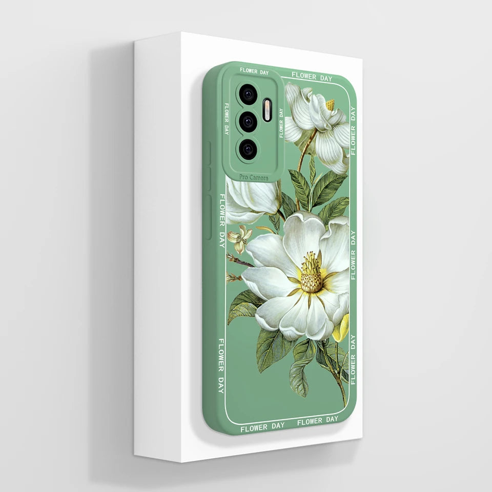 Case For Vivo S10E 5G V23E 4G 5G Y75 4G Beautiful Flower Cartoon Girl Liquid Anti-fall Phone Cover For VivoS10e V23e Y75 Funda