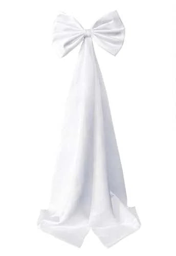 Love Elegant Big Bow for Bridal Dresses Women Wedding Gowns Detachable Train Bow Tie White Waist Belts Bow For Women Fashion