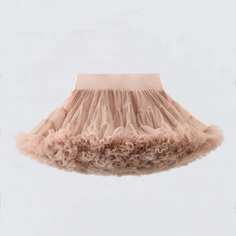 HEIßER Mädchen Tutu Röcke Solide Flauschigen Tüll Prinzessin Ballkleid Pettiskirt Kinder Ballett Party Leistung Kleid für Kinder 