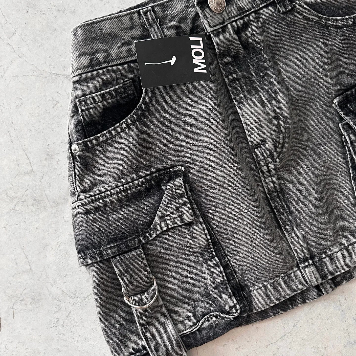 Straps Casual Versatile Multiple Pockets Denim Skirt Dress Sets Goth Womens Two Peice Sets Y2k New Fashion Strap Streetwear