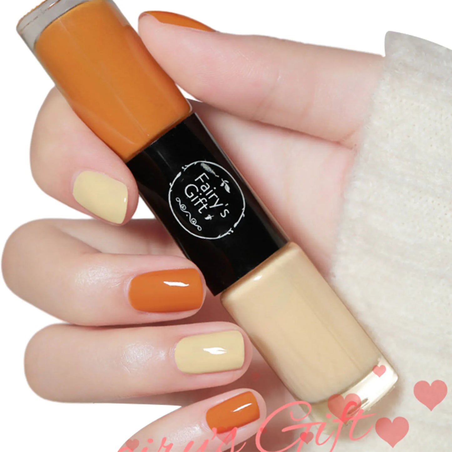 2 In 1 Double Heads Nails Polish Paillette Glitter Nails Oils Long Lasting Waterproof And No-Bake Quick Drying Gel Nails Polish