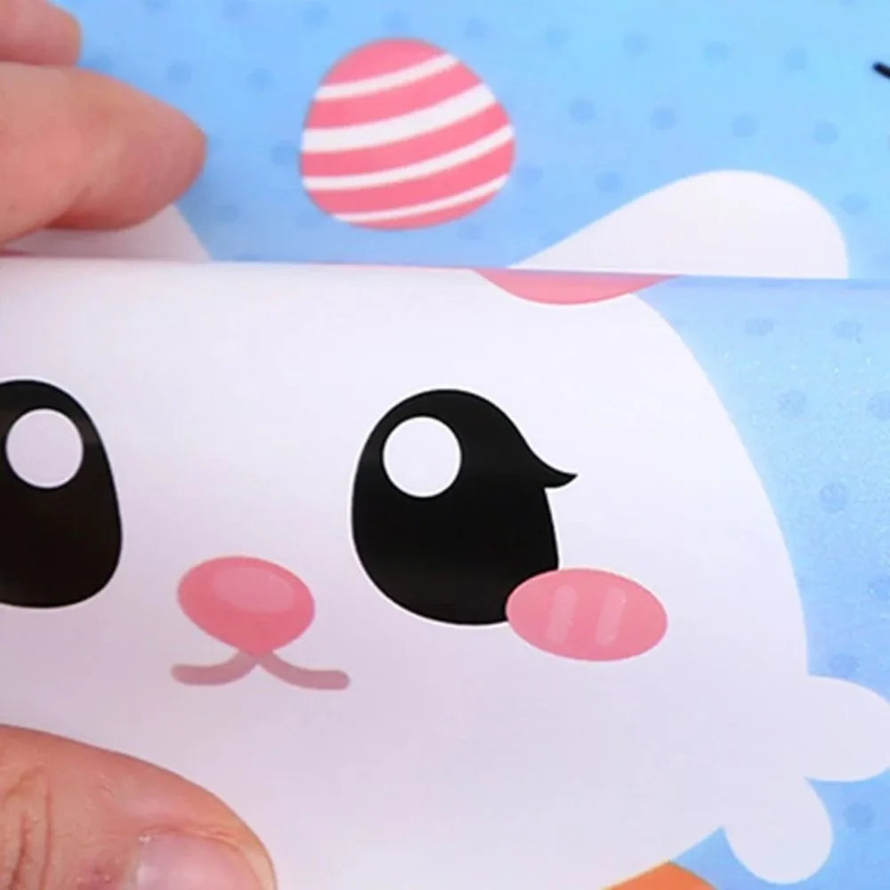 Plastic Easter Bunny Candy Bags Cartoon Packing Supplies Rabbit Ear Gift Bag Easter Party Packing Baking Tools