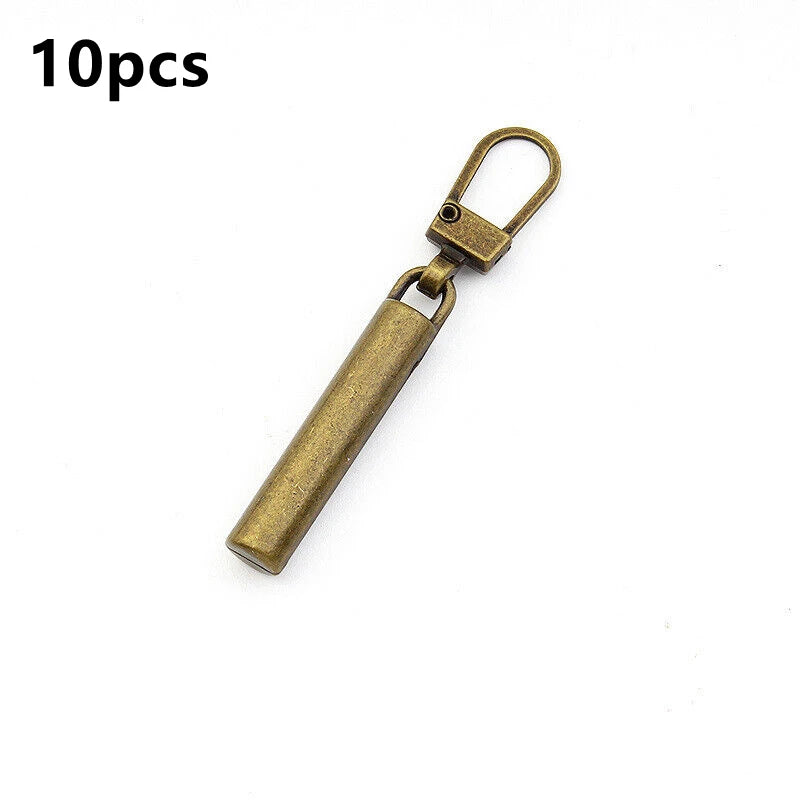 2/10 Stück Reißverschlussschieber-Abzieher, Sofort-Reparatur-Set für Reißverschlüsse, Ersatz für kaputte Schnallen, Reisetaschen, Reißverschlusskopf, DIY, Nähen, Basteln 