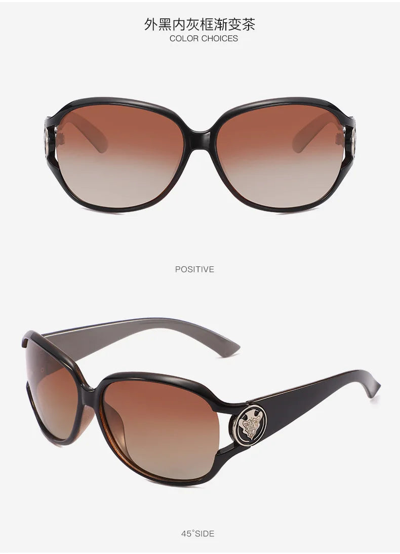 New Women's Fashion Eyewear Two Tone Polarised Sunglasses