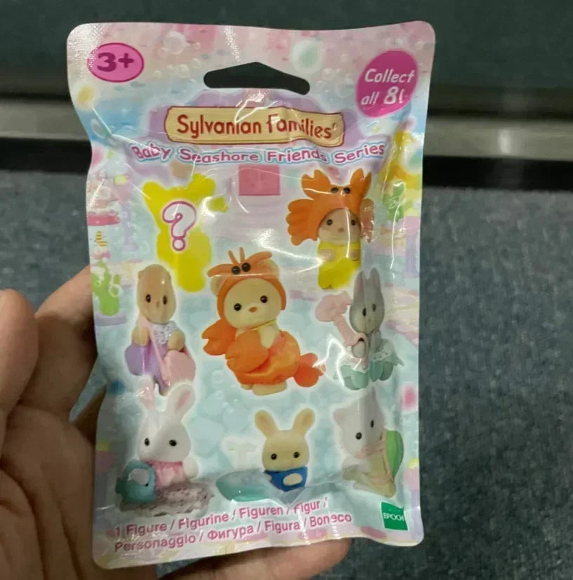 Japan Sylvanian Families Wald Partner Kawaii Camping Dress Up Baby Puppe süße Anime Figrues Zimmer Beflockung Spielzeug Geschenk