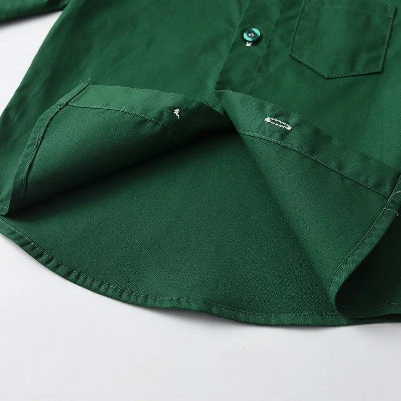 قمصان رسمية للأولاد الصغار بأكمام قصيرة وقمصان كاجوال للأولاد الصغار وملابس رسمية للأطفال للزي المدرسي