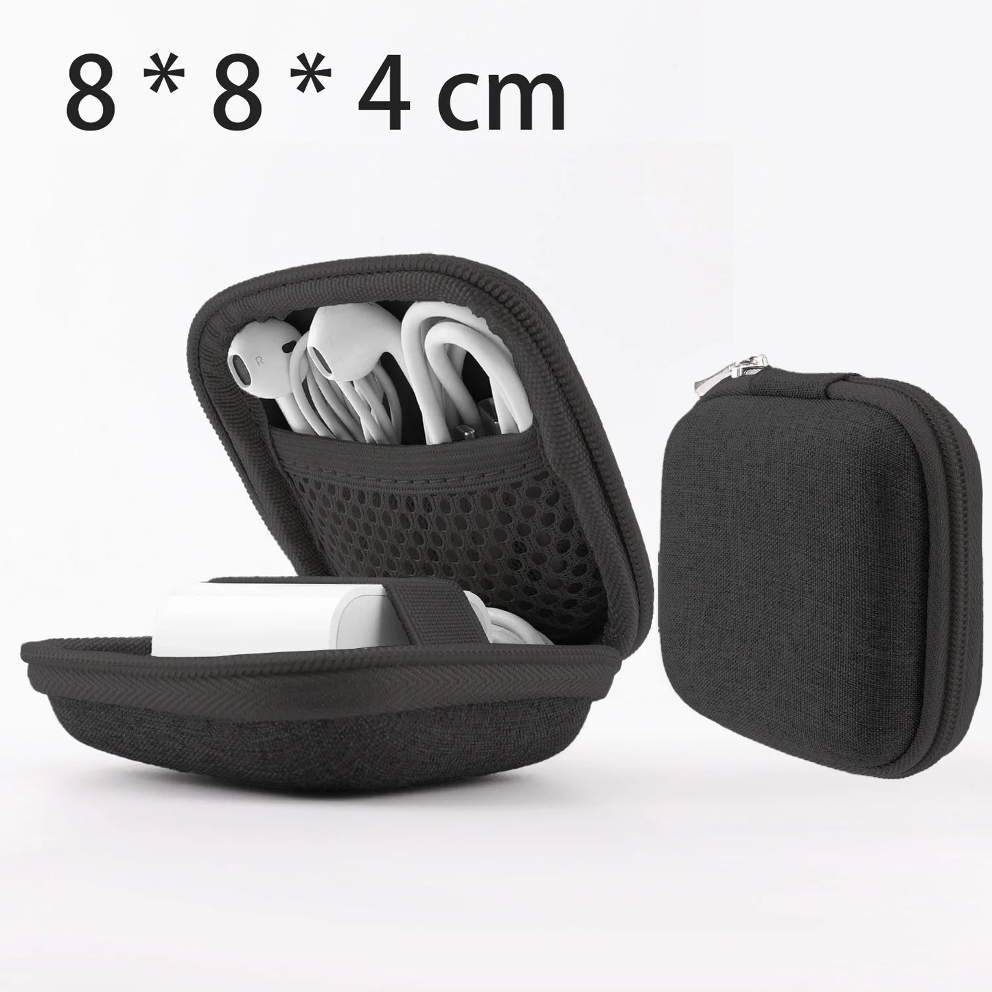 Tragbare Aufbewahrungstasche für Kopfhörer, Datenkabel-Organizer-Tasche, multifunktionale Hülle für digitale Gadgets für Ladegerät, U-Disk, Schutzhülle 