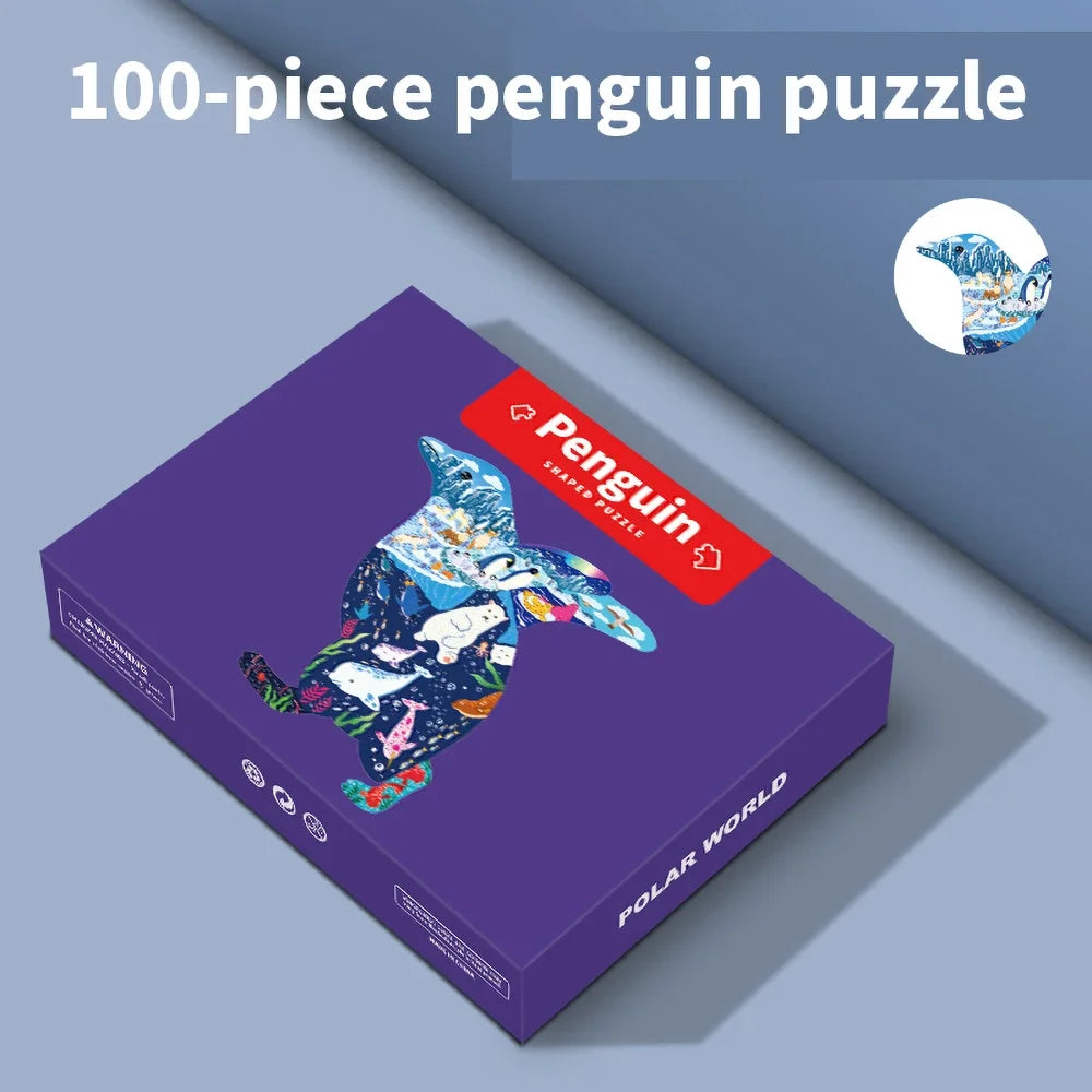 Sea Animal Lion Jigsaw Puzzle Dinosaur Jigso Puzle Whale Penguin Triceratops Panda Elephant Puzzel Kids 4years Old Toy Age 3-5 6