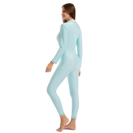 3 Pcs Swimming Sets Women Muslim Swimwears Front Zipper Full Cover Beach Swimsuit Muslim Swim Pants Set Islamic Modest Burkini