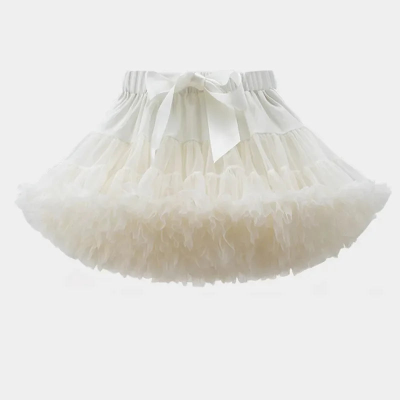 HEIßER Mädchen Tutu Röcke Solide Flauschigen Tüll Prinzessin Ballkleid Pettiskirt Kinder Ballett Party Leistung Kleid für Kinder 