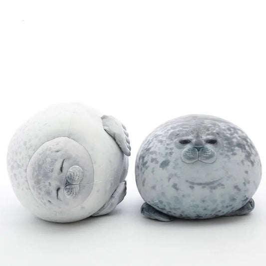 Angry Blob Robbenkissen, molliges 3D-Seelöwenpuppen-Plüschtier, Baby, Schlaf-Wurfkissen, Geschenke für Kinder und Mädchen 