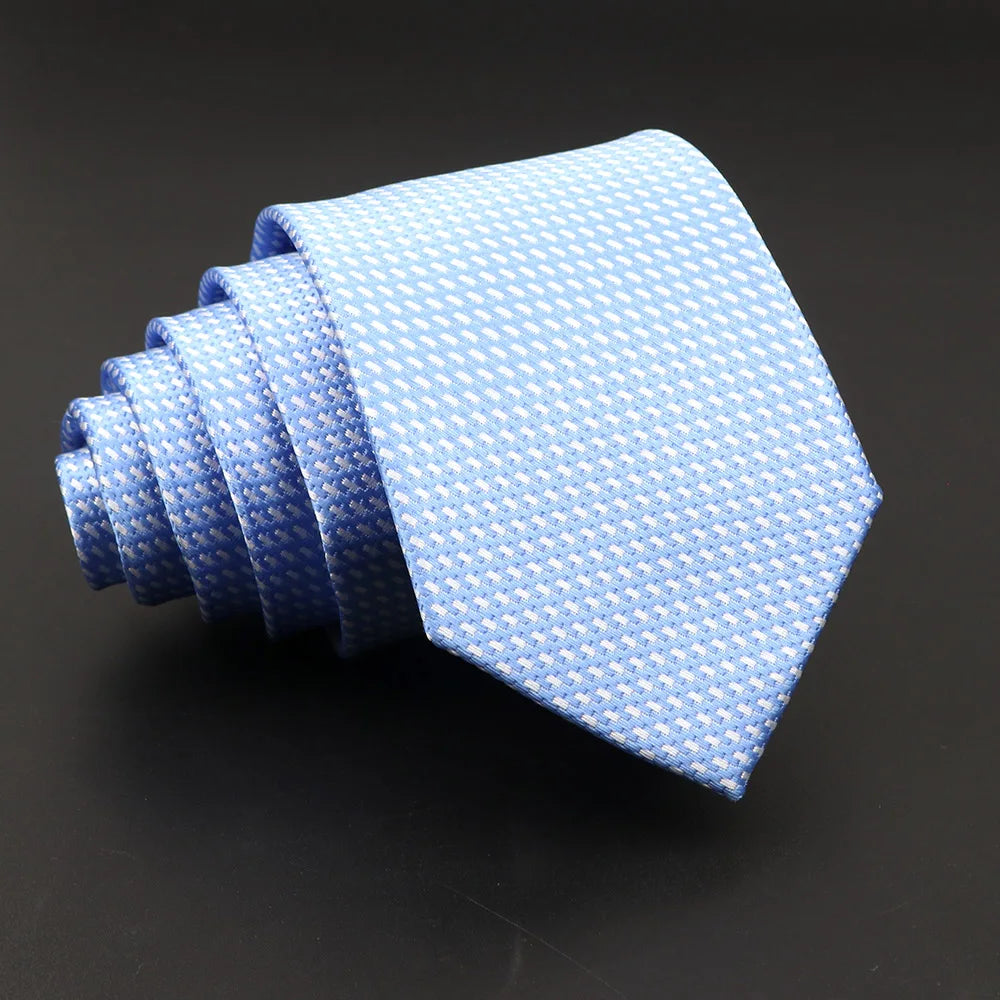 Fashion Men's Classic Stripe Ties Wedding Business Neckties Jacquard Narrow Tie Party Formal Suit Shirt Gravatas Accessory Gift mon