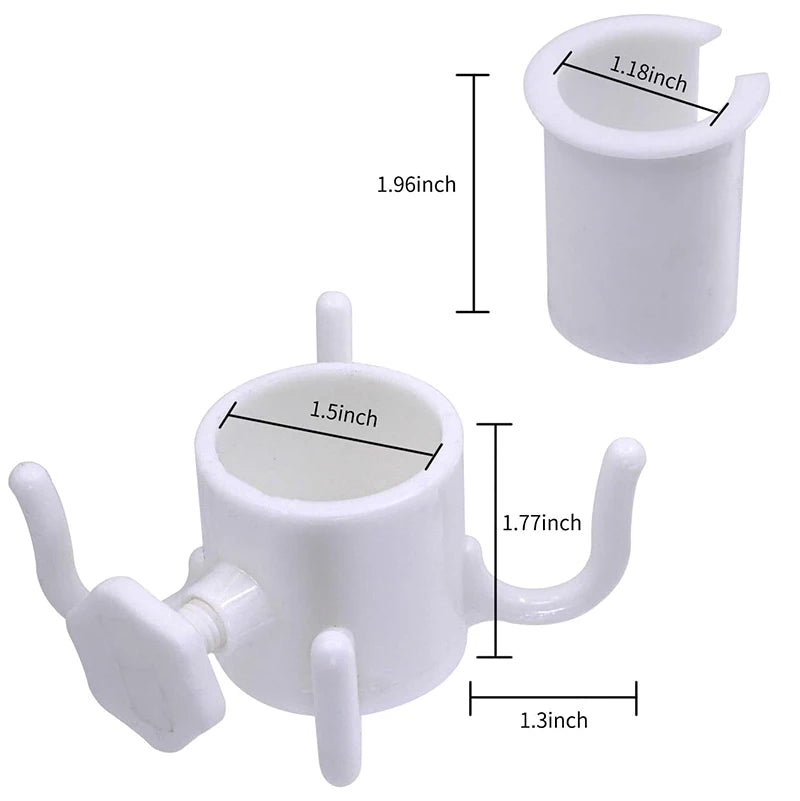 Beach Sunshade Umbrella Hook Hanging Rack Outdoor Camping Trip Clasp 4 Prongs Hook For Towels Bags Hats Sunglasses