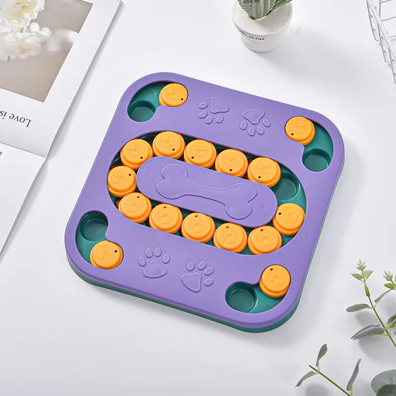 Pet Supplies Cat Dog Turntable Eating Anti-choking Food Puzzle Feeding Interactive Toy Slow Food Tray