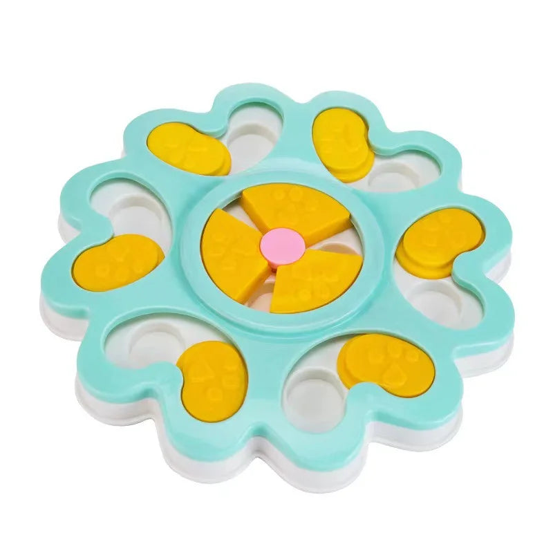 Pet Supplies Cat Dog Turntable Eating Anti-choking Food Puzzle Feeding Interactive Toy Slow Food Tray