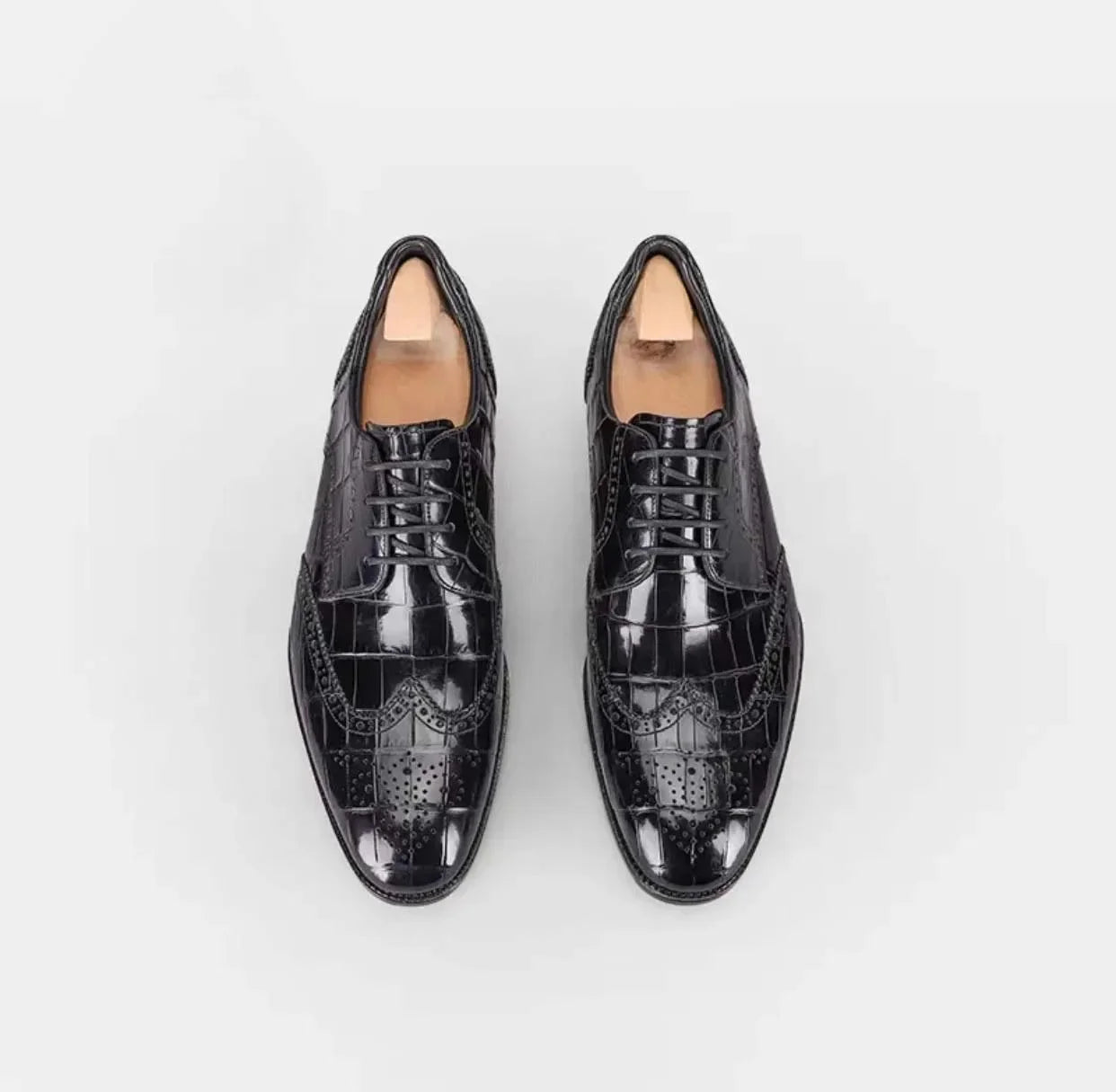 shenzhuangsanbao new arrival men dress shoes men crocodile shoes male