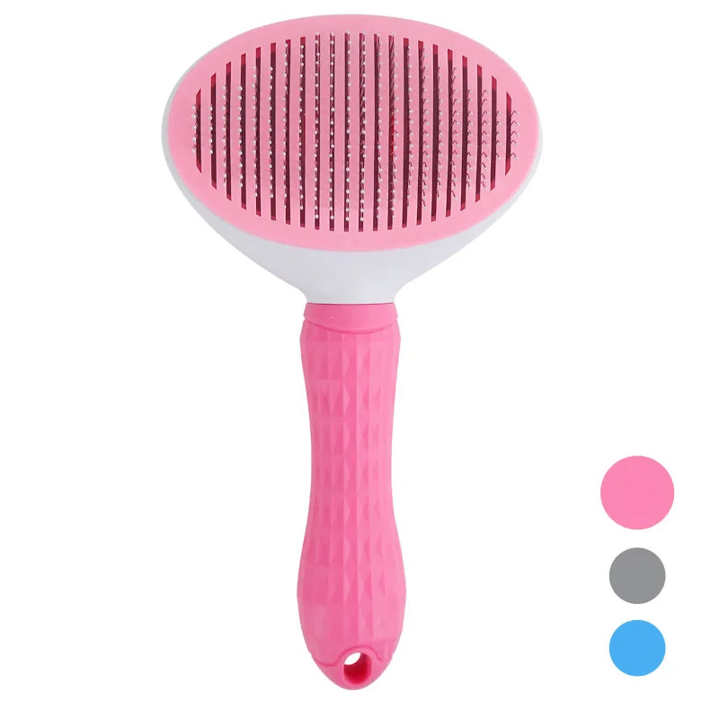 Pet Dog Brush Cat Comb Self cleaning Pet Hair Remover Brush For Dogs CatsGrooming Tools Pets Dematting Comb Dogs Accessories