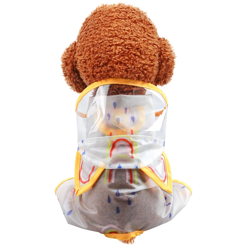 Dog Clothe Rainbow Waterproof Raincoat for Small Dog Puppy Pet Cat All Season Pet Cute Costume Pet Clothes Dog Coat Pet Clothes