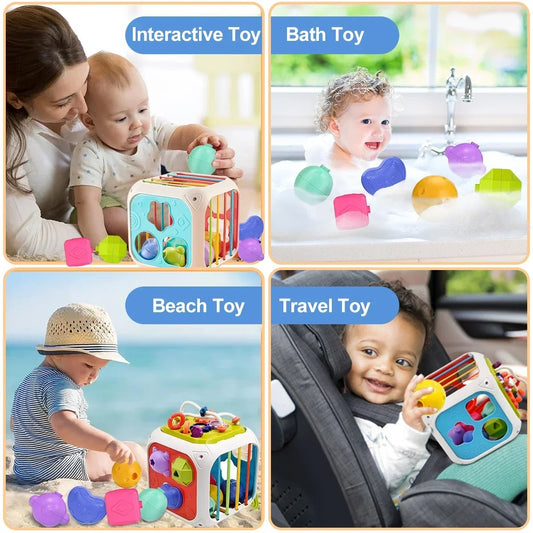 Neu Bunte Form Blöcke Sortierung Spiel Baby Montessori Lernen Pädagogisches Spielzeug Für Kinder Bebe Geburt Inny 6 12 Monate Geschenk 