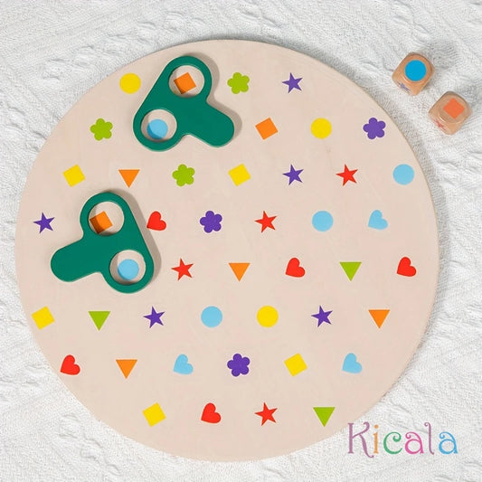 Holztischspiel, interaktives Eltern-Kind-Spiel, Puzzle-Form-Matching-Spielzeug, Konzentrationstraining, Bilderfindungsspielzeug 