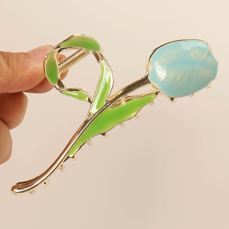 fresh Durian Metal Hair Clip Hair claws fruit oil drop flower Personality Fruit Funny Hair Claw Hairpin for Women Girls Headwear