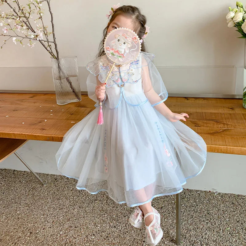 Hanfu Girls' New 'S Ancient Style Baby Girl Princess Dress Children'S Summer Clothing