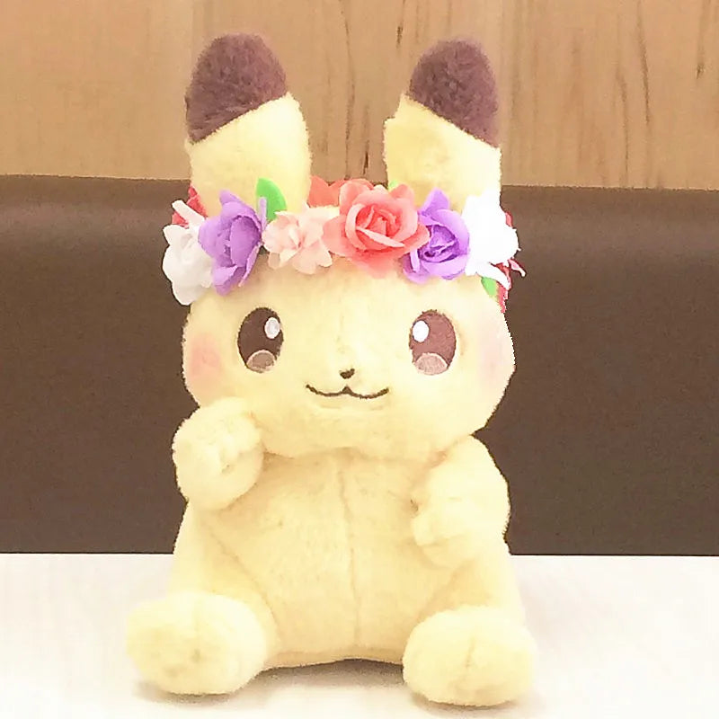 Easter Spring Festival Pikachu Eevee Plush Pokemon Doll Garland decoration Cute Stuffed Toy Kids Children Gift