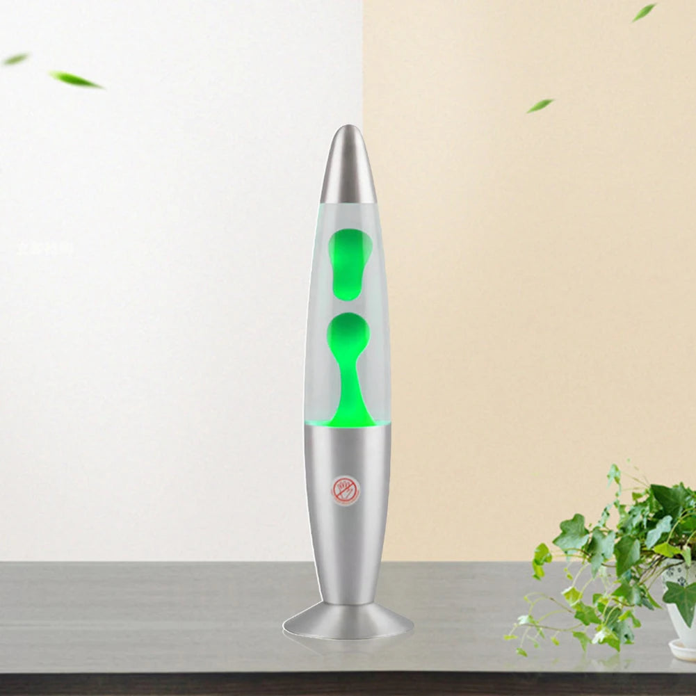 Vulkan Lava Quallen LED Nachtlicht UK Stecker Schlafzimmer Nachttisch Lampe Aluminium Legierung Basis Frieden Bewegung Lava Lampe Home Indoor Decor 