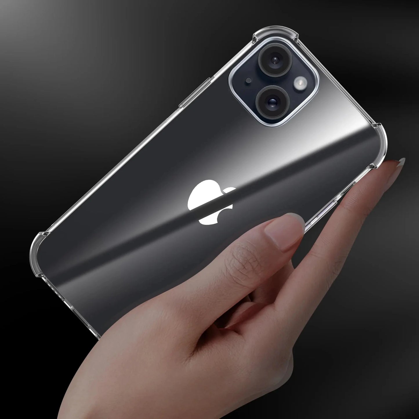Shockproof Clear Phone Case For iPhone 15 13 11 12 14 Pro Max Plus Mini X XR XS Soft Silicone Protection Transparent Accessories