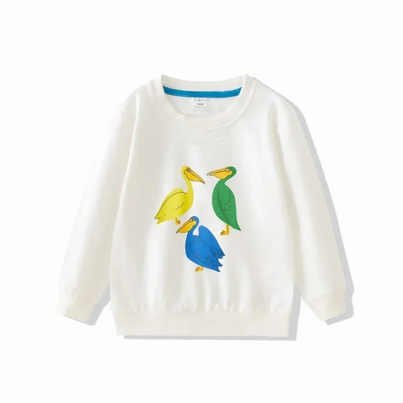 Kids Sweatshirts 2024 Autumn Girls Clothing Cartoon Baby Pullover Boys hoodies Terry Children Top Tees Outfits