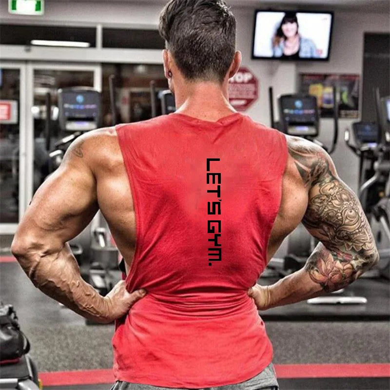 Brand Just Gym Clothing Fitness Mens Sides Cut Off T-shirts Dropped Armholes Bodybuilding Tank Tops Workout Sleeveless Vest