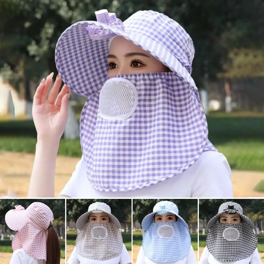 Sun Hat Female Summer Hat Cover Face Breathable Sun Hat All-match Summer Hats with Big Rim Anti-ultraviolet Cycling Sunhat Cap