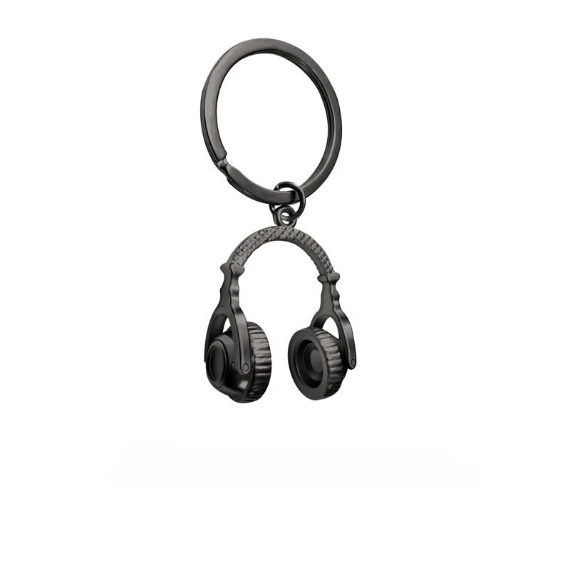 Music DJ Headset Keychain Headphone Keyring Gifts for Men Women Gift Jewelry
