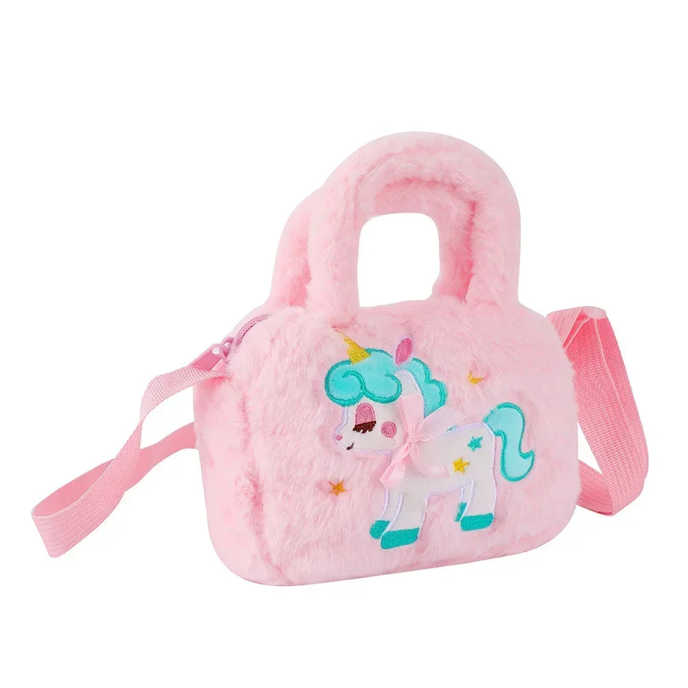 Children‘s ’Kawaii Unicorn Shoulder Bag Girls Cute Crossbody Bag Female Fashion Handbag Lipstick Phone Pouch Kids Coin Purse Key