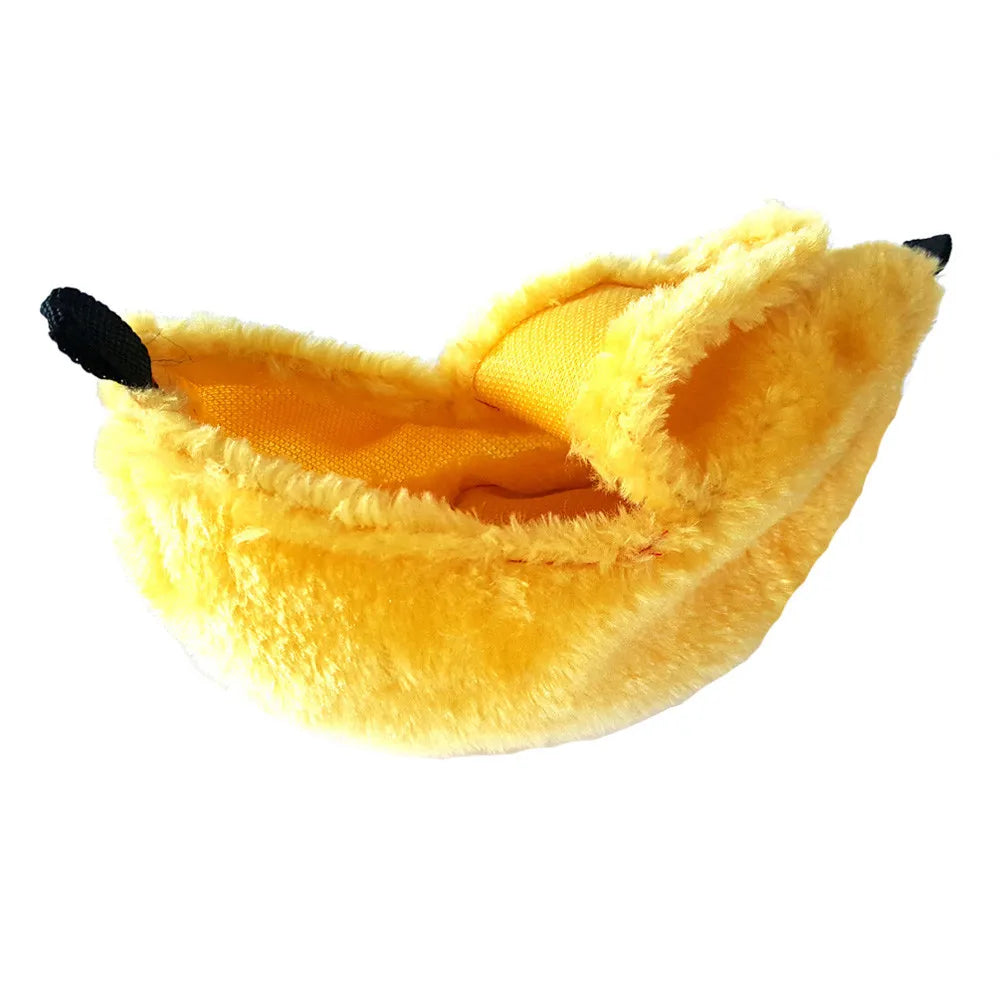 New Hamster Hanging House Hammock Cage Sleeping Nest Pet Bed Rat Hamster Toys Cage Swing Pet Banana design Small Animals