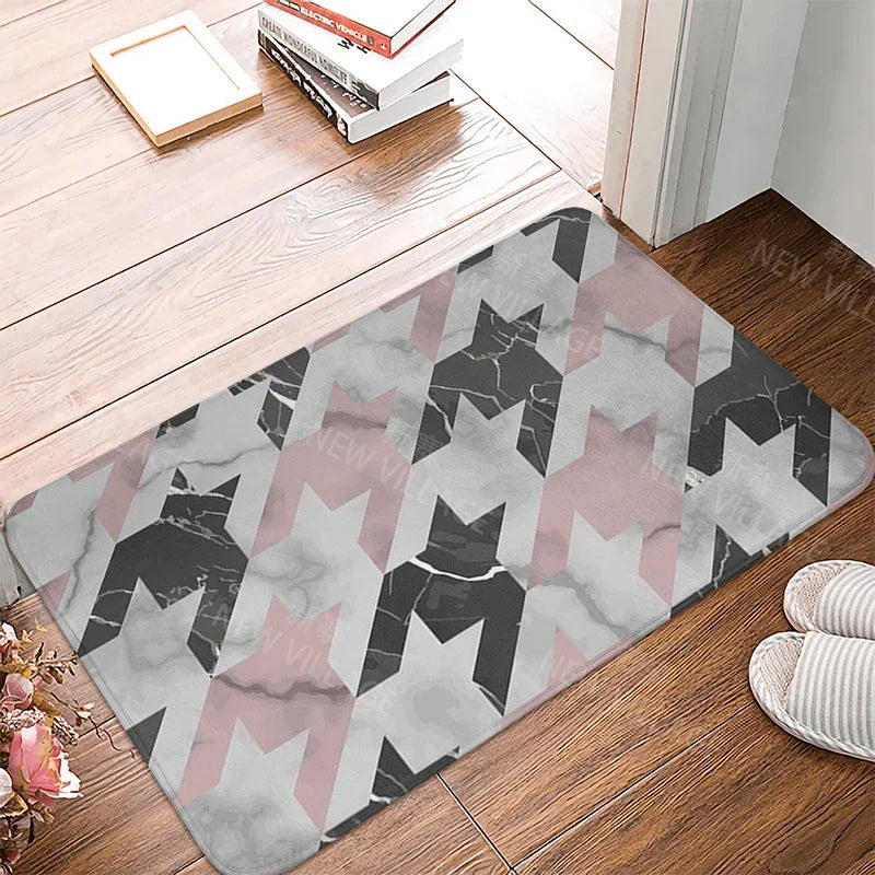 House entrance carpet home doormat entrance room bath mat marbling foot mat bathroom non-slip mat kitchen water absorption mat